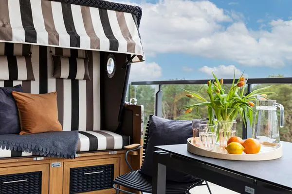 Balkon  FeWo Sanddorn in PRORA - 3.53