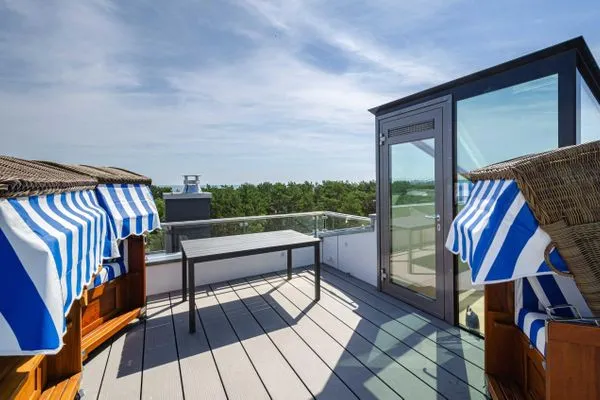 Dachterrasse  FeWo Sealion Dachterrasse in PRORA - 5.51