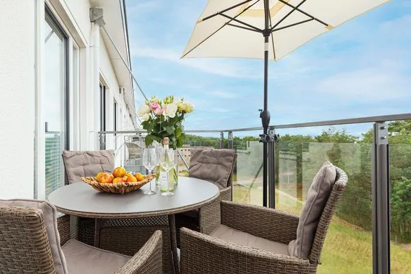 Balkon  FeWo Sky Lodge Dachterrasse in PRORA - 8.51b