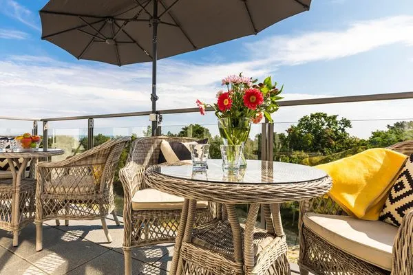 Balkon  FeWo Sky Suite Proradies Dachterrasse in PRORA - 8.51a