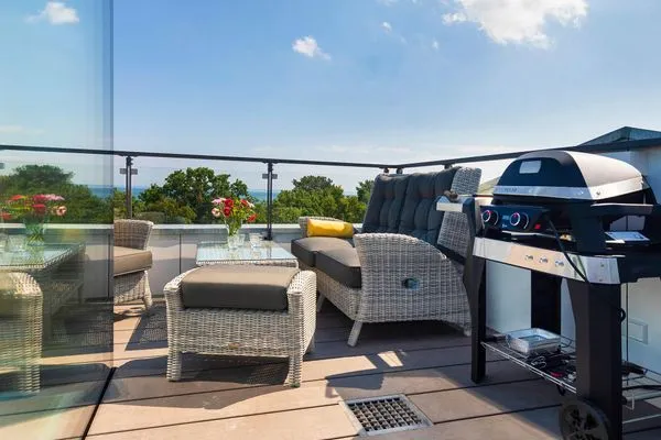 Dachterrasse  FeWo Sky Suite Proradies Dachterrasse in PRORA - 8.51a