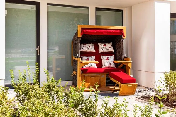 Terrasse  FeWo strandoffice in PRORA - 8.06