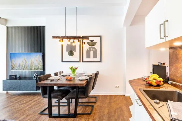 Vollausgestattete Küche  FeWo Smaragd in PRORA - 3.03