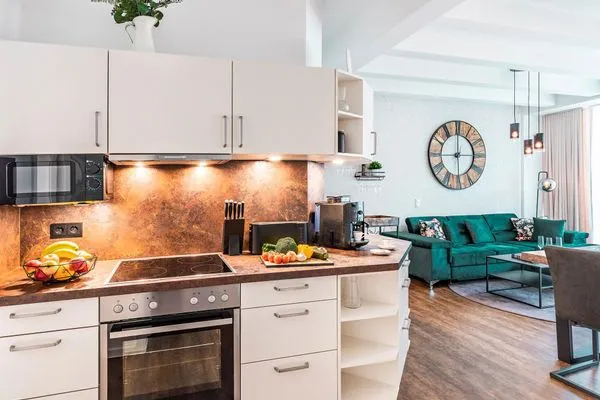 Vollausgestattete Küche  FeWo Smaragd in PRORA - 3.03