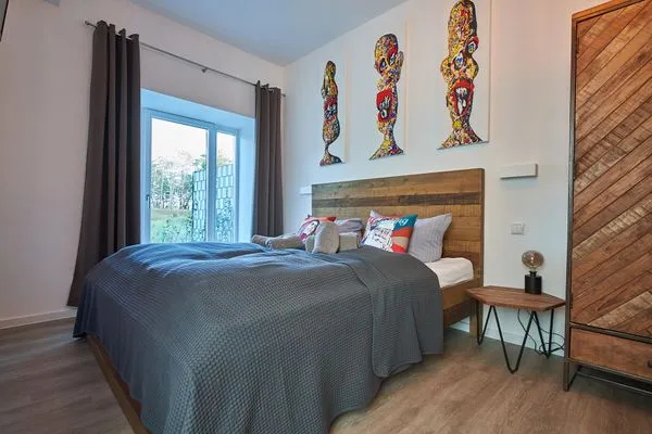 Schlafzimmer 2: 1 Doppelbett (180 x 200), TV  FeWo Seemannsgarn in PRORA - 7.04