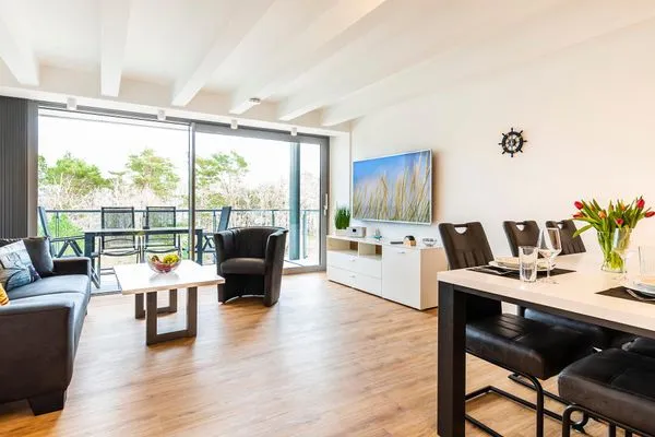 Offener Wohn- und Kochbereich  FeWo Dünenheide 3.4 in PRORA - 7.34