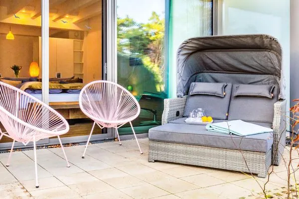 Terrasse  FeWo Sunny in PRORA - 4.06