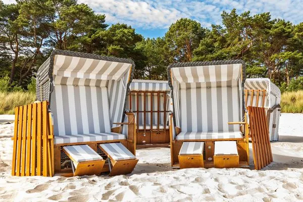 Strandkörbe am Strand  FeWo Kingfisher Dachterrasse in PRORA - 2.51