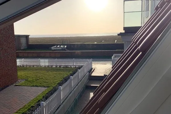 Meerblick Haus Nordland Ferienwohnung Gartenblick