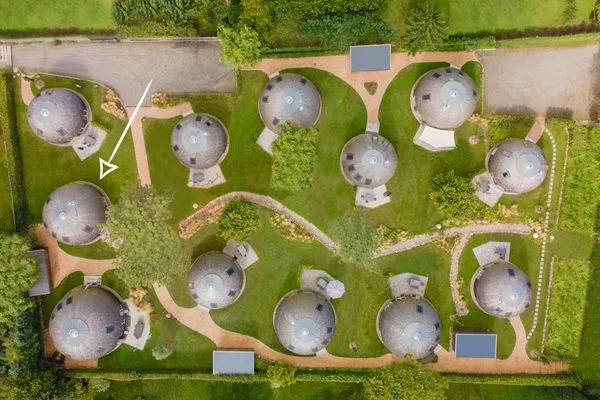 Ferienhaus Selene - Kugelhaus am Tollensesee - Lageplan für Ihre bessere Übersicht  Selene