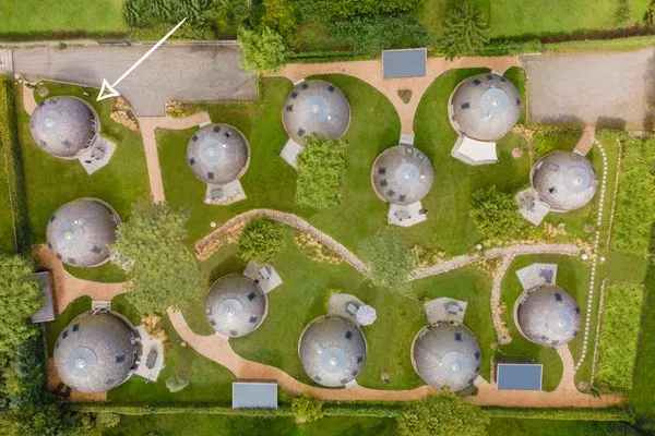 Ferienhaus Kirana - Kugelhaus am Tollensesee - Lageplan für Ihre bessere Übersicht  Kirana