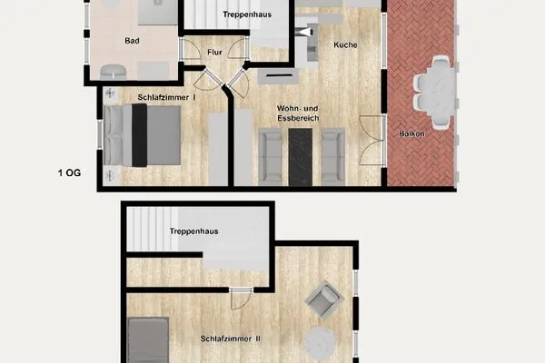 Grundriss Ferienhäuser Jadehörn Ferienwohnung Sonnenstern
