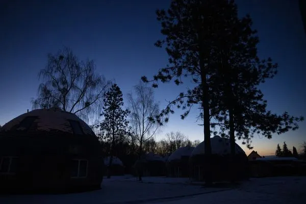 Ferienhaus Kugellager - Kugelhaus am Tollensesee - auch im Winter ein Genuss  Kugellager