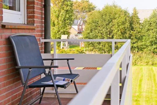 Laubengang Sitzbank Ferienhaus Greune-Stee 87 Ferienwohnung Uttiet bi de Düün