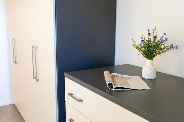 Schlafzimmer Kommode Ferienhaus Greune-Stee 87 Ferienwohnung Uttiet bi de Düün