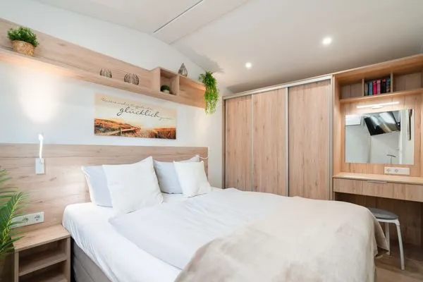 Schlafzimmer  Mobilheim "Casa del Relax"