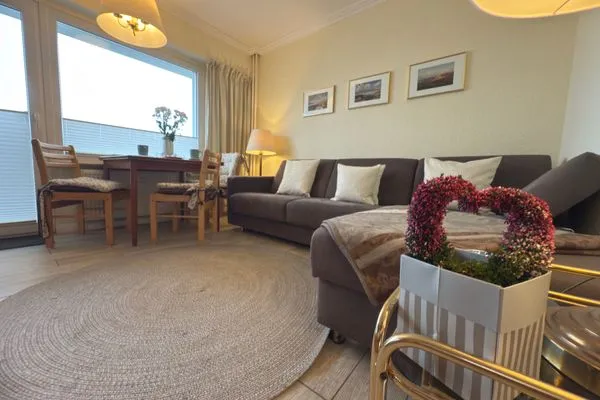 Wohnzimmer Ferienwohnung im Haus Nordland App 24