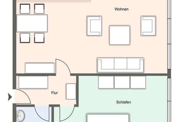 Apartmenthaus Deichbude Apartmenthaus Deichbude Ankerplatz - 7 SPO Ording - Grundriss