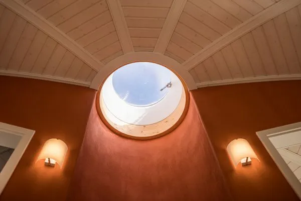 Ferienhaus Eos - Kugelhaus am Tollensesee - rundes Deckenfenster für den Blick auf die Sterne  Eos