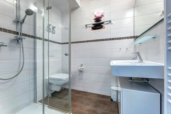 Badezimmer  Residenz am Balmer See, Whg. 07