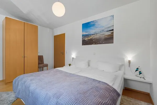 Schlafzimmer  Stranddistel, Am Küstenwald, Whg. 2 OG