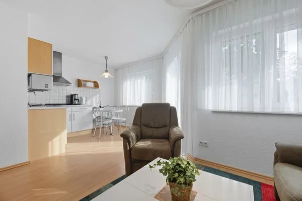 Wohnzimmer  Stranddistel, Am Küstenwald, Whg. 2 OG