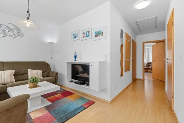 Wohnzimmer  Stranddistel, Am Küstenwald, Whg. 2 OG