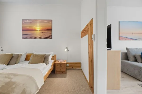 Schlafzimmer  Stranddistel, Haus Gudrun: Whg. 5