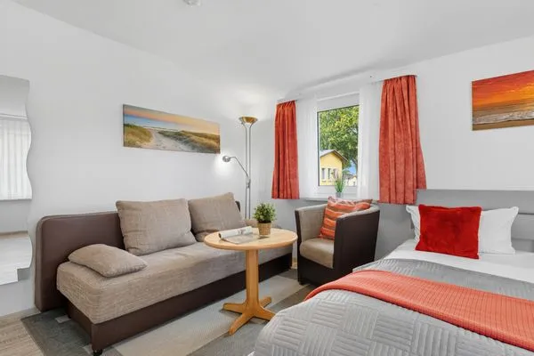 Wohnzimmer  Stranddistel, Haus Gudrun: Whg. 7