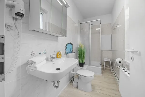 Badezimmer  Stranddistel, Haus Gudrun: Whg. 8