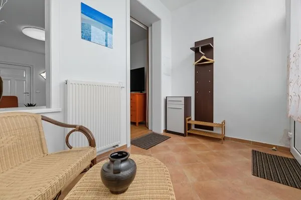 Wohnzimmer  Stranddistel, Haus Gudrun: Familiensuite 1