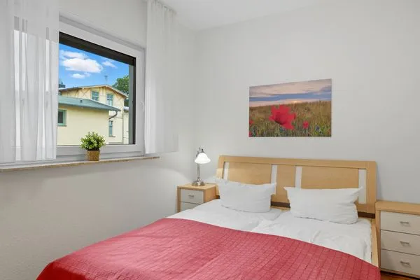 Schlafzimmer  Villa Stranddistel, Whg. 2