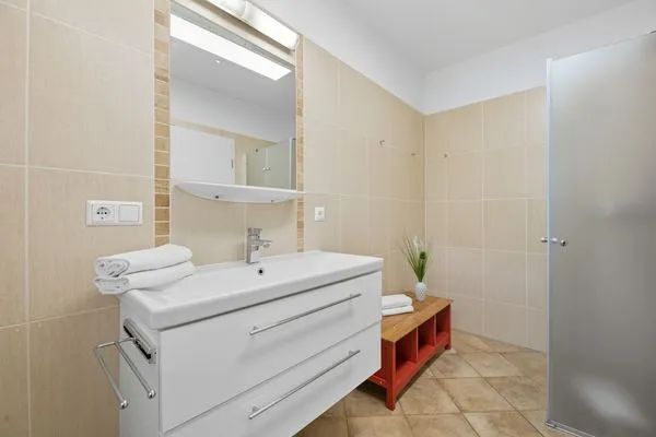 Badezimmer  Villa Stranddistel, Whg. 3