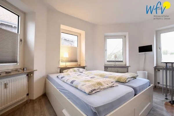 Schlafzimmer Haus Solaris Ferienwohnung D'runner un D'rover