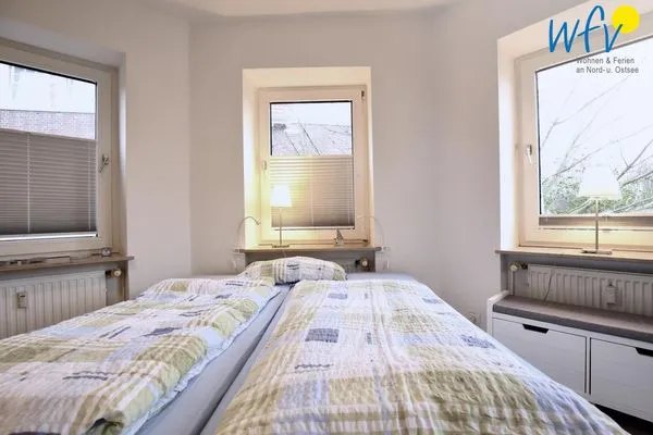 Schlafzimmer Haus Solaris Ferienwohnung D'runner un D'rover