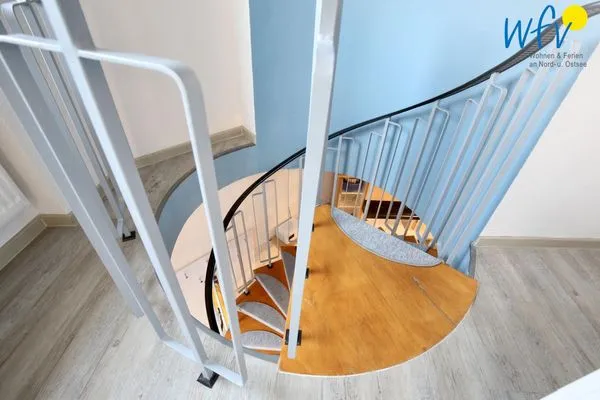 Treppe Haus Solaris Ferienwohnung D'runner un D'rover