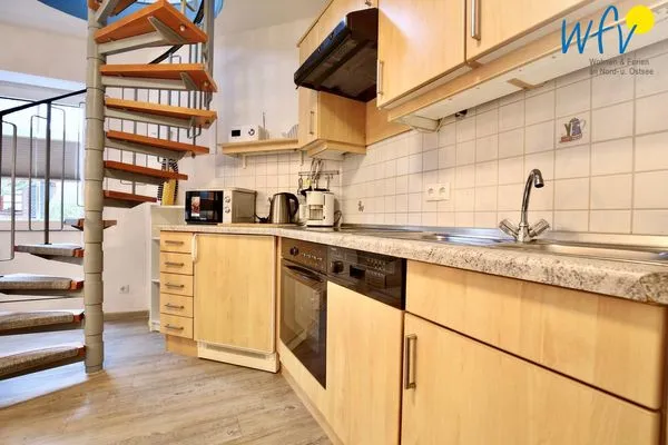 Küche / Küchenzeile Haus Solaris Ferienwohnung D'runner un D'rover