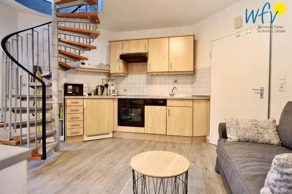 Küche / Küchenzeile Haus Solaris Ferienwohnung D'runner un D'rover