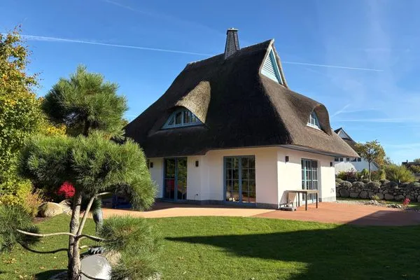 Garten  Ferienhaus Haubenlerche 53 - Boddenglück