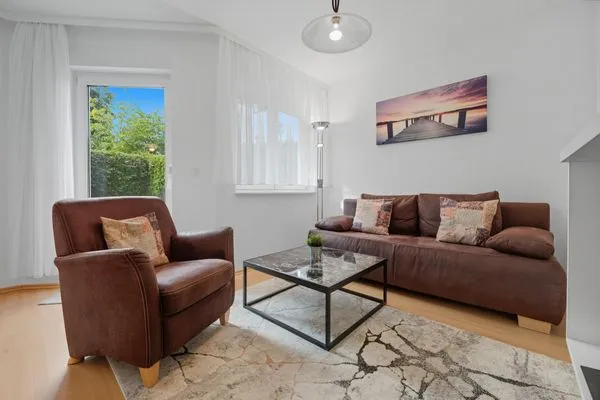 Wohnzimmer  Stranddistel, Am Küstenwald, Whg. 1 EG