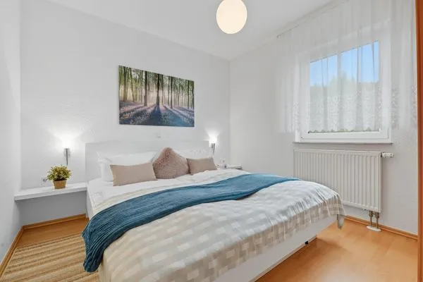 Schlafzimmer  Stranddistel, Am Küstenwald, Whg. 1 EG