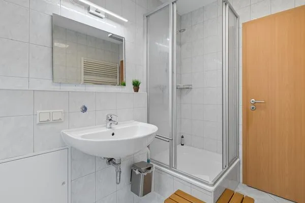 Badezimmer  Stranddistel, Am Küstenwald, Whg. 1 EG