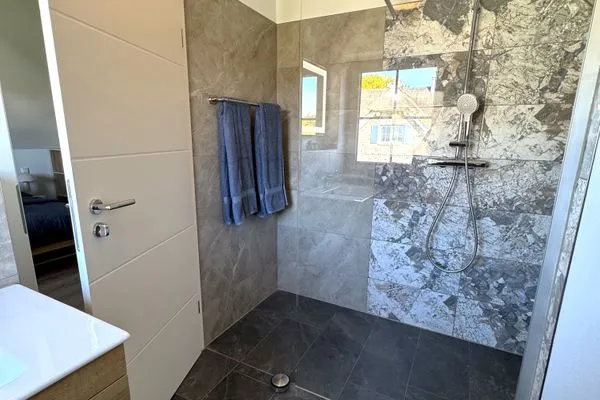 Badezimmer  Ferienwohnung Kajüte 1