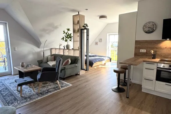 Wohnzimmer  Ferienwohnung Kajüte 2