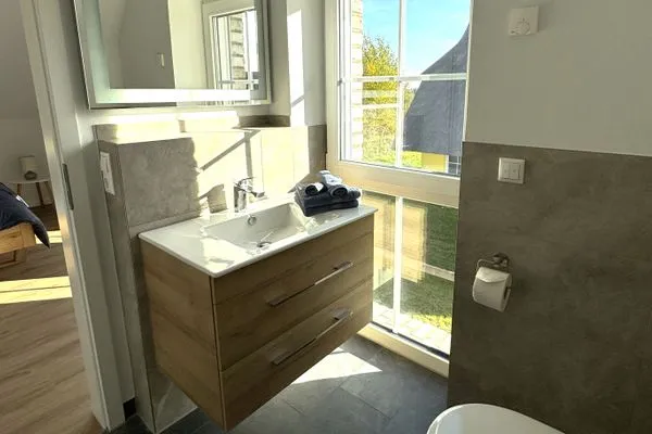 Badezimmer  Ferienwohnung Kajüte 2
