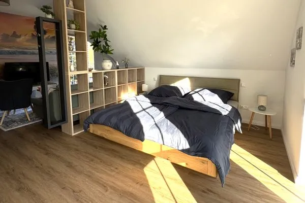 Schlafzimmer  Ferienwohnung Kajüte 2