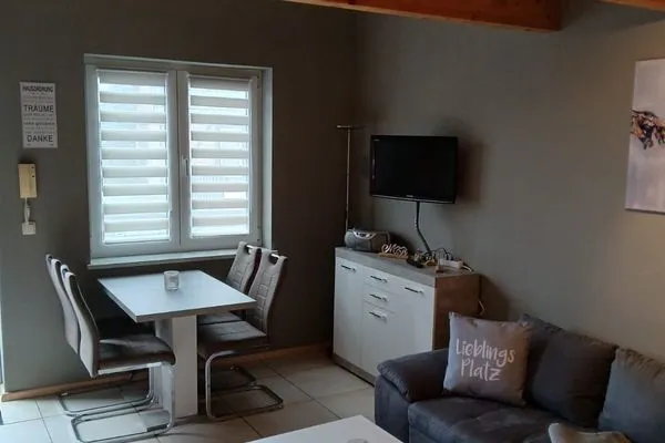 Wohnzimmer  FeWo "Moin" nahe Malchower See