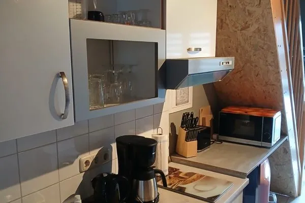 Küche / Küchenzeile  FeWo "Moin" nahe Malchower See