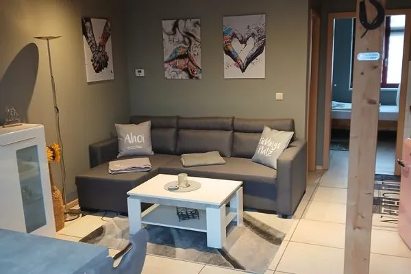 Wohnzimmer  FeWo "Ahoi" nahe Malchower See