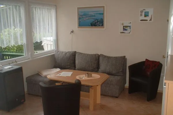 Wohnzimmer  Ferienbungalow Fleesensee
